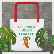 Load image into Gallery viewer, The Tamarind Man's Jam Cucumber Melon Princess Tote bag