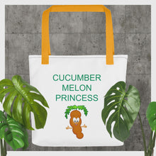 Load image into Gallery viewer, The Tamarind Man's Jam Cucumber Melon Princess Tote bag