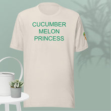 Load image into Gallery viewer, The Tamarind Man's Jam Cucumber Melon Princess Unisex t-shirt