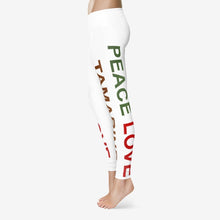 Load image into Gallery viewer, The Tamarind Man's Jam Peace Love Tamarind Women's Temp Control Cotton Leggings