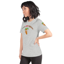 Load image into Gallery viewer, The Tamarind Man's Jam Arched Peace Love Tamarind Short-Sleeve Unisex T-Shirt