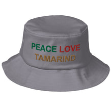 Load image into Gallery viewer, The Tamarind Man's Jam Peace Love Tamarind Old School Bucket Hat