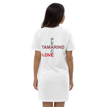Load image into Gallery viewer, The Tamarind Man's PLT Puzzle Organic cotton t-shirt dress
