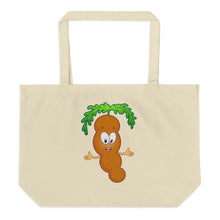 Load image into Gallery viewer, The Tamarind Man's Jam Save The Bees and Love Large organic tote bag