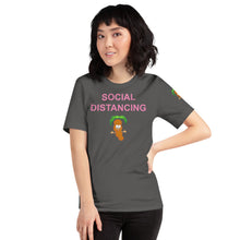 Load image into Gallery viewer, The Tamarind Man's Jam Limited Edition Social Distancing Tam Tam Pink Short-Sleeve Unisex T-Shirt