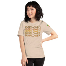 Load image into Gallery viewer, The Tamarind Man's Jam Sunflower x5 Short-Sleeve Unisex T-Shirt