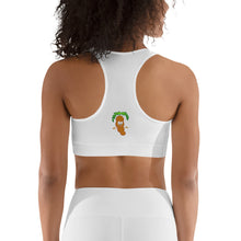 Load image into Gallery viewer, The Tamarind Man's Peace Love Tamarind Jam Sports bra