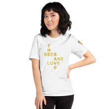 Load image into Gallery viewer, The Tamarind Man's Jam Save The Bees and Love Short-Sleeve Unisex T-Shirt