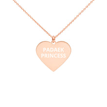 Load image into Gallery viewer, The Tamarind Man's Jam Padaek Princess Engraved Silver Heart Necklace