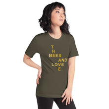 Load image into Gallery viewer, The Tamarind Man's Jam Save The Bees and Love Short-Sleeve Unisex T-Shirt