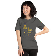 Load image into Gallery viewer, The Tamarind Man's Jam Save The Bees and Love Short-Sleeve Unisex T-Shirt