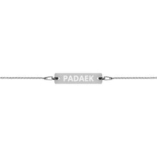 Load image into Gallery viewer, The Tamarind Man's Jam Padaek Engraved Silver Bar Chain Bracelet
