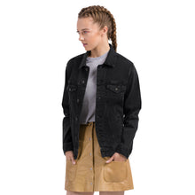 Load image into Gallery viewer, The Tamarind Man's Jam Peace Love Tamarind Unisex denim jacket