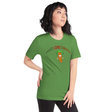 Load image into Gallery viewer, The Tamarind Man&#39;s Jam Arched Peace Love Tamarind Short-Sleeve Unisex T-Shirt
