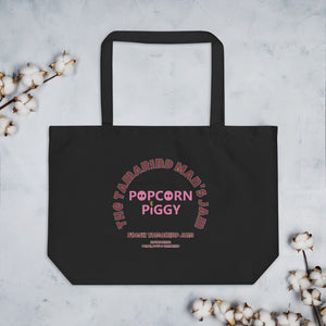 The Tamarind Man's Jam Popcorn Piggy Large organic tote bag