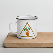 Load image into Gallery viewer, The Tamarind Man&#39;s Jam Golden Triangle Enamel Mug
