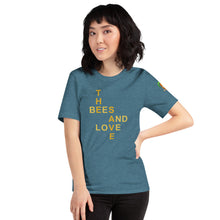 Load image into Gallery viewer, The Tamarind Man&#39;s Jam Save The Bees and Love Short-Sleeve Unisex T-Shirt
