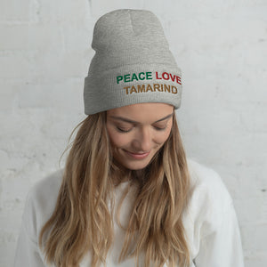 The Tamarind Man's JamPeace Love Tamarind Cuffed Beanie