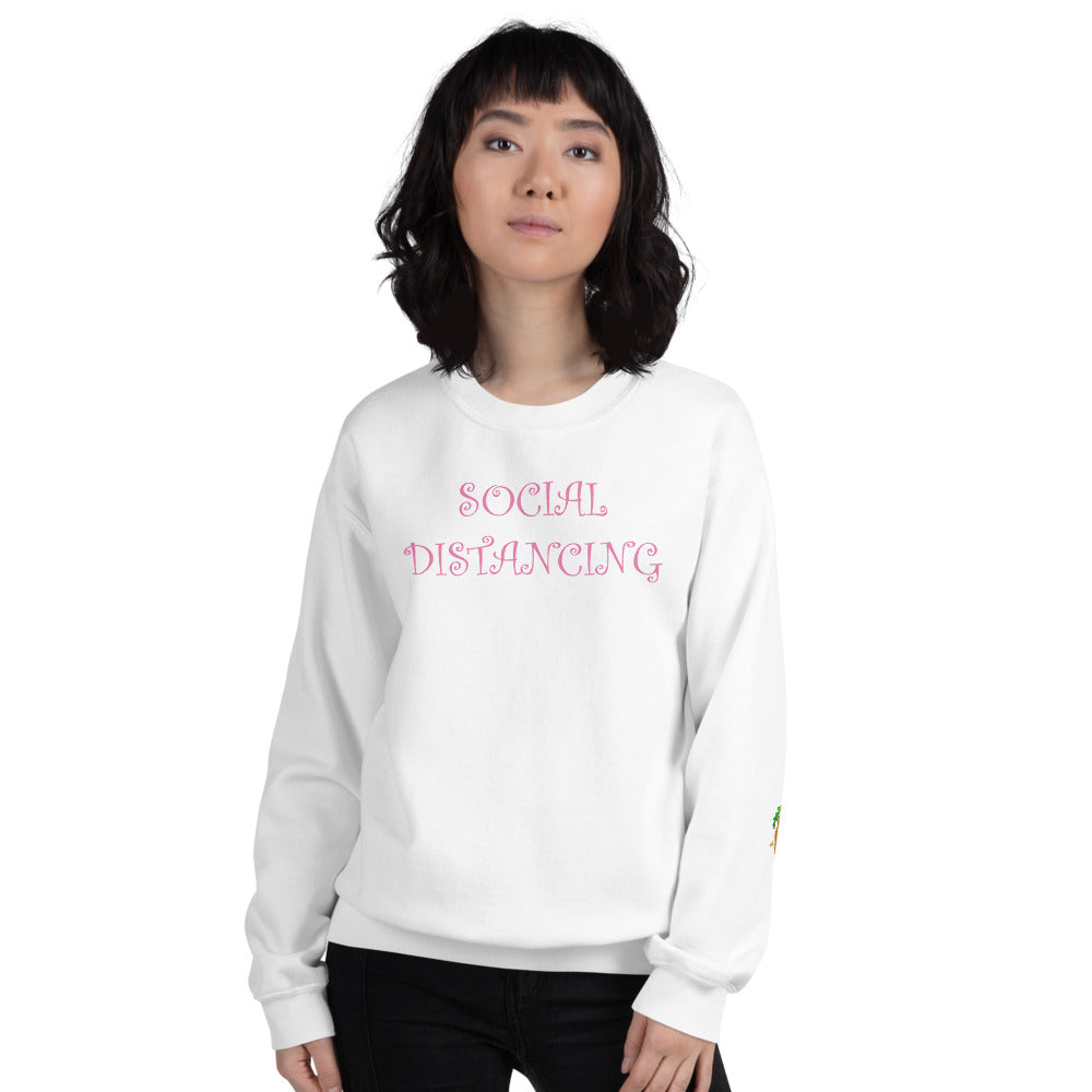 The Tamarind Man's jam Limited Edition Social Distancing Pink Unisex Sweatshirt