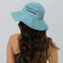 Load image into Gallery viewer, The Tamarind Man&#39;s Jam Peace Love Tamarind Wide brim bucket hat
