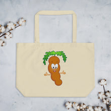 Load image into Gallery viewer, The Tamarind Man&#39;s Jam Popcorn Piggy Large organic tote bag
