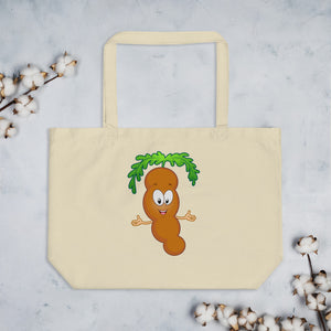 The Tamarind Man's Jam Popcorn Piggy Large organic tote bag