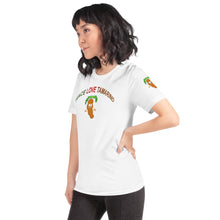 Load image into Gallery viewer, The Tamarind Man&#39;s Jam Arched Peace Love Tamarind Short-Sleeve Unisex T-Shirt
