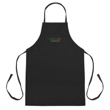 Load image into Gallery viewer, The Tamarind Man&#39;s Jam Peace Love Tamarind Embroidered Apron
