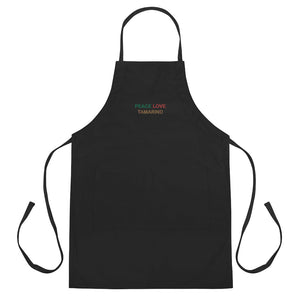 The Tamarind Man's Jam Peace Love Tamarind Embroidered Apron