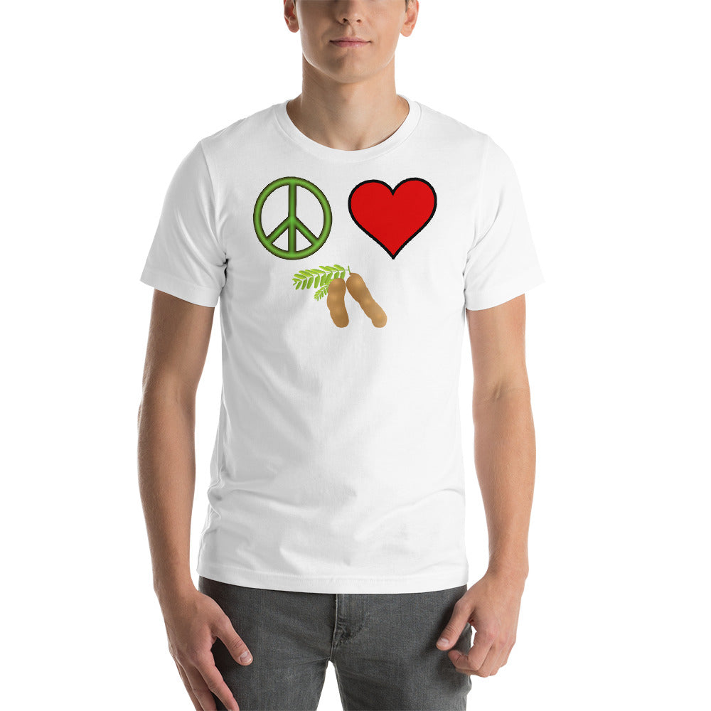 The Tamarind Man's Jam Peace Love Tamarind Short-Sleeve Unisex T-Shirt