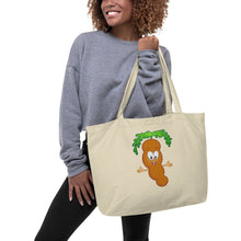 Load image into Gallery viewer, The Tamarind Man&#39;s Jam Tam Tam Large organic tote bag
