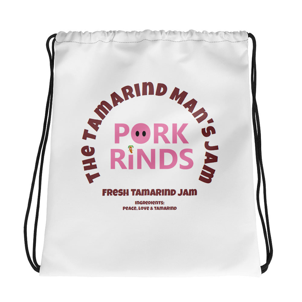 The Tamarind Man's Jam Pork Rinds Drawstring bag