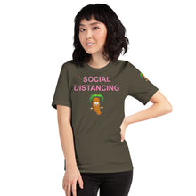 Load image into Gallery viewer, The Tamarind Man&#39;s Jam Limited Edition Social Distancing Tam Tam Pink Short-Sleeve Unisex T-Shirt
