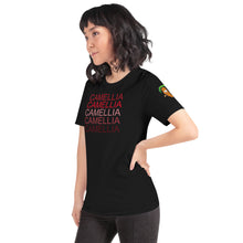 Load image into Gallery viewer, The Tamarind Man&#39;s Jam Camellia x5 Short-Sleeve Unisex T-Shirt
