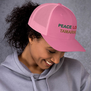 The Tamarind Man's Jam Peace Love Tamarind Trucker Cap