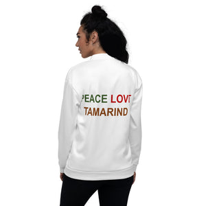 The Tamarind Man's Jam Peace Love Tamarind Unisex Bomber Jacket