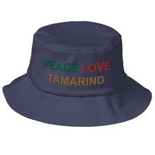 Load image into Gallery viewer, The Tamarind Man&#39;s Jam Peace Love Tamarind Old School Bucket Hat
