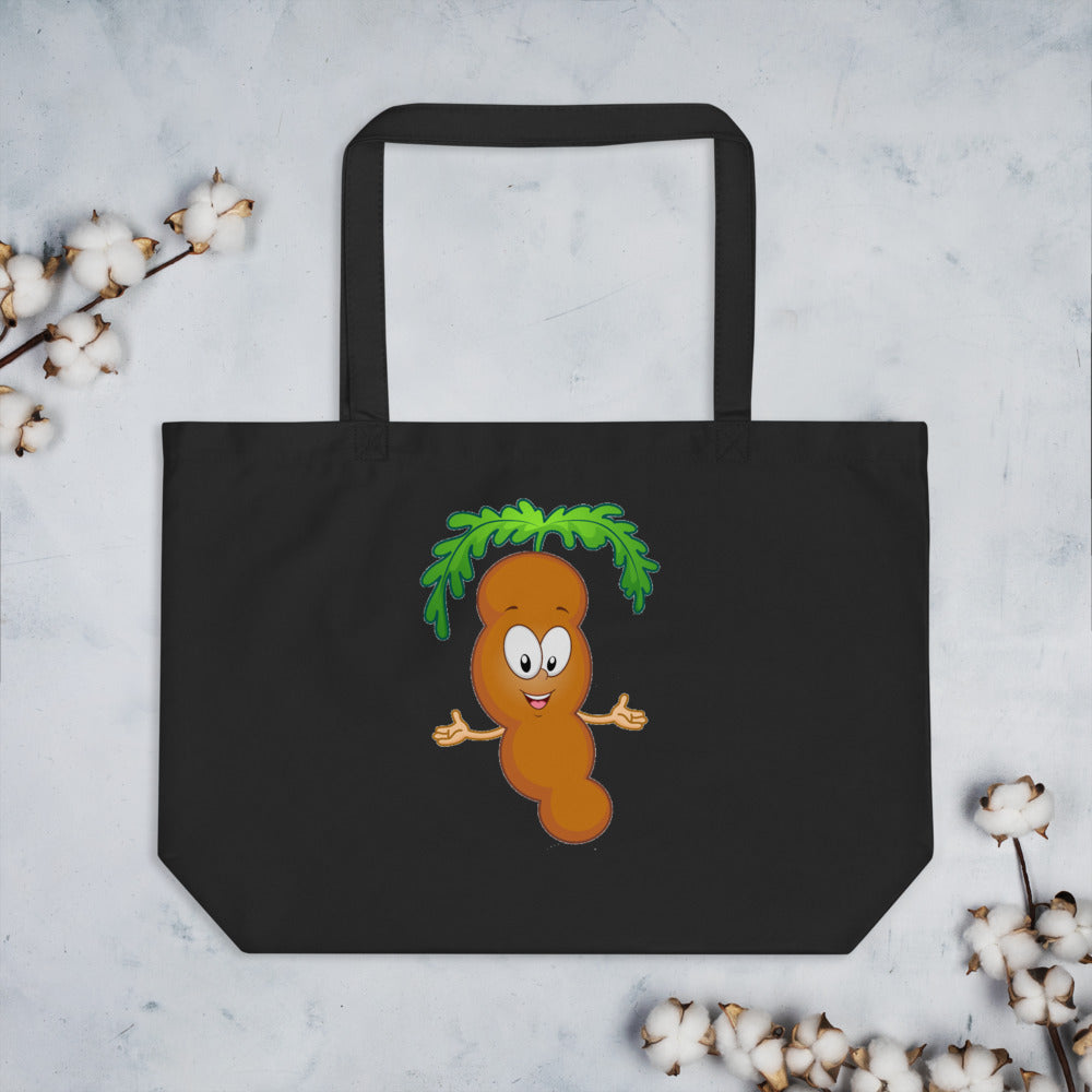 The Tamarind Man's Jam Popcorn Piggy Large organic tote bag