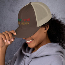 Load image into Gallery viewer, The Tamarind Man&#39;s Jam Peace Love Tamarind Trucker Cap
