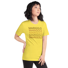 Load image into Gallery viewer, The Tamarind Man&#39;s Jam Marigold x5 Short-Sleeve Unisex T-Shirt
