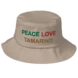 The Tamarind Man's Jam Peace Love Tamarind Old School Bucket Hat