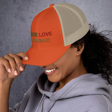 Load image into Gallery viewer, The Tamarind Man&#39;s Jam Peace Love Tamarind Trucker Cap
