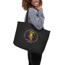 Load image into Gallery viewer, The Tamarind Man&#39;s Jam Tam Tam Large organic tote bag
