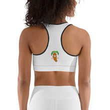 Load image into Gallery viewer, The Tamarind Man&#39;s Peace Love Tamarind Jam Sports bra
