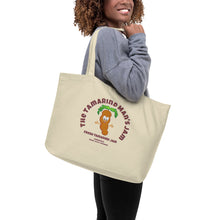 Load image into Gallery viewer, The Tamarind Man&#39;s Jam Tam Tam Large organic tote bag
