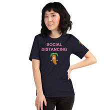 Load image into Gallery viewer, The Tamarind Man&#39;s Jam Limited Edition Social Distancing Tam Tam Pink Short-Sleeve Unisex T-Shirt
