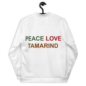 The Tamarind Man's Jam Peace Love Tamarind Unisex Bomber Jacket